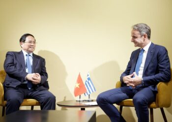 Συνάντηση του Κυριάκου Μητσοτάκη με τον Πρωθυπουργό του Βιετνάμ Phạm Minh Chính (vid)