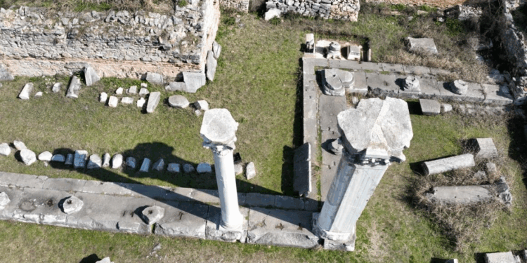 Αποκαθίσταται το μνημειακό συγκρότημα της Βασιλικής Α’, στους Φιλίππους