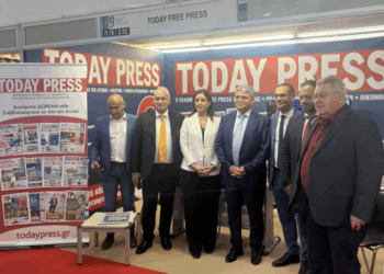 Επίσκεψη του προέδρου της ΝΙΚΗΣ Δημήτρη Νάτσιου στο περίπτερο της Today Press (φωτογραφίες)