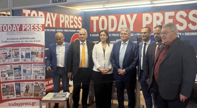 Επίσκεψη του προέδρου της ΝΙΚΗΣ Δημήτρη Νάτσιου στο περίπτερο της Today Press (φωτογραφίες)